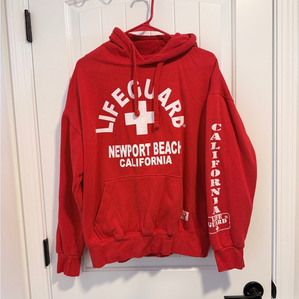 Red Lifeguard Hoodie